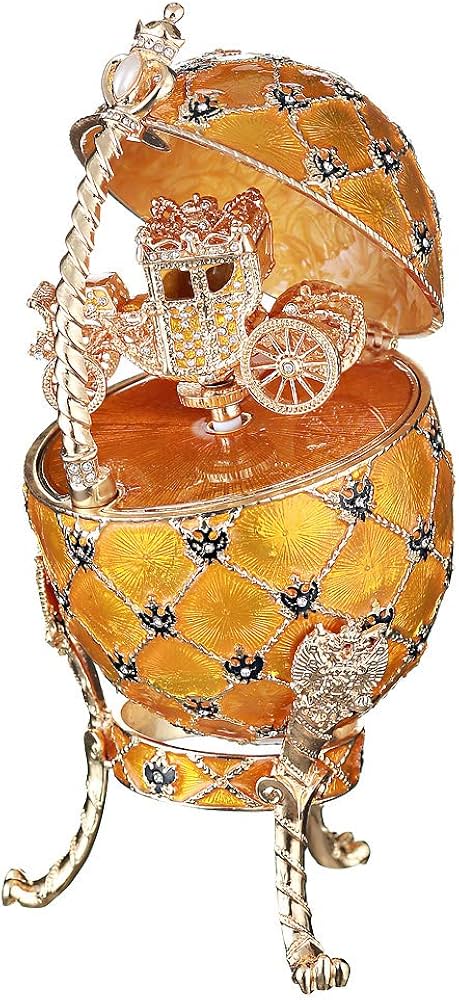 Amazon.co.jp: danila-お土産 ロシアファベルジェスタイル 卵/小物入れ